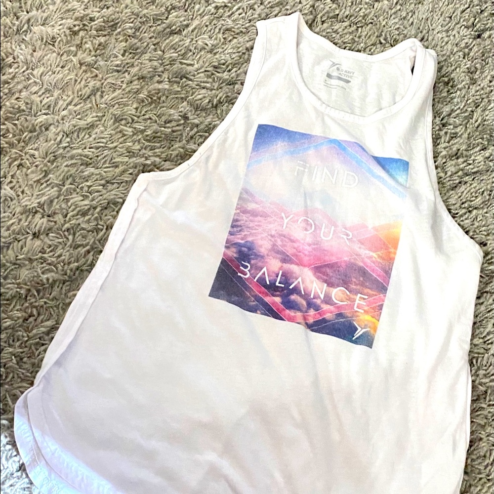 Old Navy Activewear Tank “Find your balance”